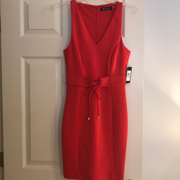 Guess Dresses & Skirts - Guess Red Scuba Cocktail Dress NWT